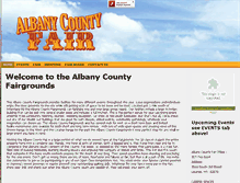 Tablet Screenshot of albanycountyfair.org
